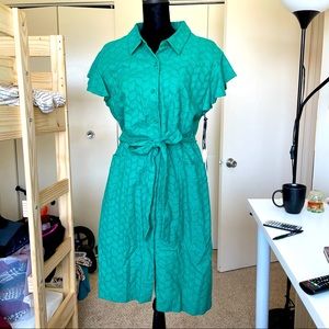 Calvin Klein green dress